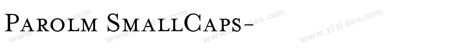 Parolm SmallCaps字体转换